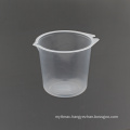 Factory best price disposable food grade pp scale plastic white measuring cup